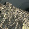 Мини несесерче, рециклиран деним със златист змийски принт